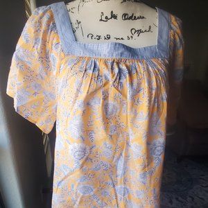 NWT Nautica Square Neck Floral Printed Women's Shirt